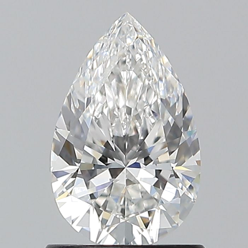 1.0 carat F-VVS1 Natūralus Pear Deimantas (1)