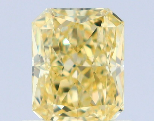 0.71 carat Fancy Yellow-VS1 Natūralus Radiant Deimantas (1)