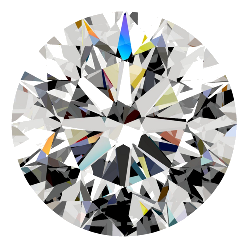 0.34 carat G-VVS2 Excellent cut Natūralus Round Deimantas (1)