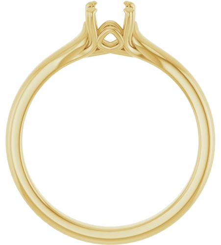 Sužadėtuvių Žiedas „Solitaire“ 10k yellow gold Oval 7mm x 5mm (2)