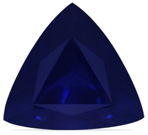 0.8 carat BLUE Trilliant Safyras (1)