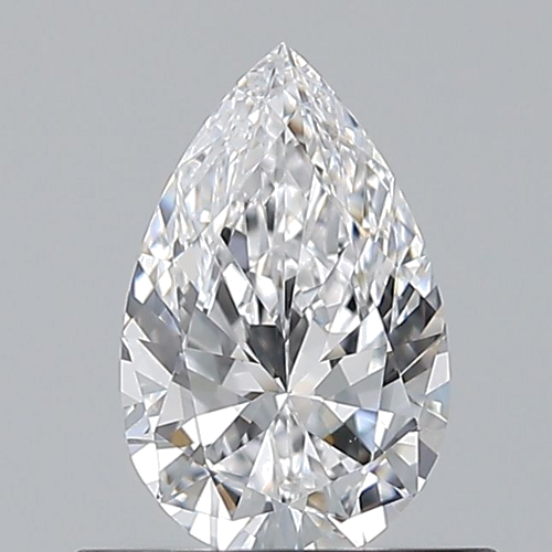 0.5 carat D-VVS2 Natūralus Pear Deimantas (1)