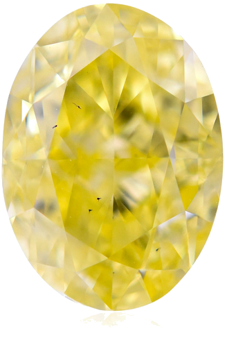 1.53 carat Fancy Intense Yellow-VS2 Natūralus Oval Deimantas (1)