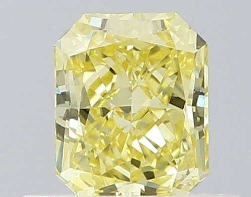 0.49 carat Fancy Intense Yellow-SI1 Natūralus Radiant Deimantas (1)