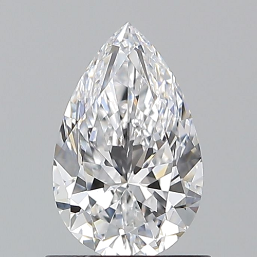 0.9 carat D-VVS2 Natūralus Pear Deimantas (1)