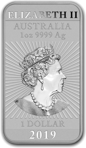 2019 Drakonas Australija 1 oz sidabrinė moneta (2)