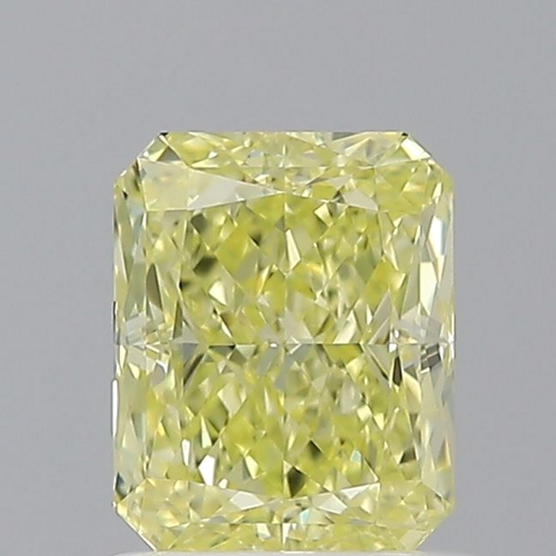 1.01 carat Fancy Yellow-VS1 Natūralus Radiant Deimantas (1)