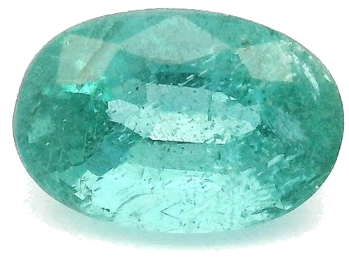 0.62 carat GREEN Oval Smaragdas (1)