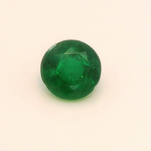 0.39 carat GREEN Round Smaragdas (1)