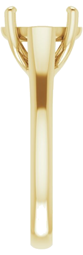 Sužadėtuvių Žiedas „Solitaire“ 14k yellow gold Round 10mm (4)