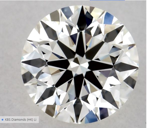 0.31 carat J-VVS1 Excellent cut Natūralus Round Deimantas (1)