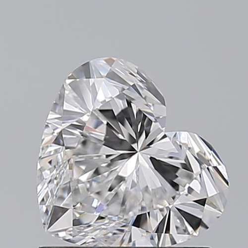 1.1 carat D-VVS2 Natūralus Heart Deimantas (1)