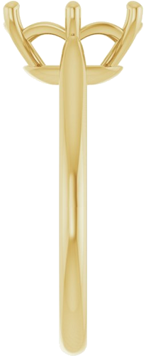 Sužadėtuvių Žiedas 14k yellow gold Elongated Cushion 10mm x 8mm (4)