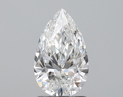 1.53 carat F-VS2 Natūralus Pear Deimantas (1)
