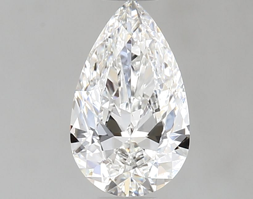 0.57 carat F-VVS1 Natūralus Pear Deimantas (1)