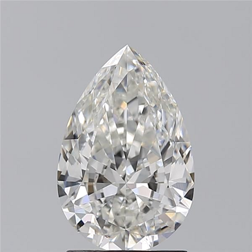1.7 carat G-VVS2 Natūralus Pear Deimantas (1)