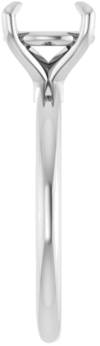 Sužadėtuvių Žiedas 585 Baltojo Aukso Round 8.2mm (4)