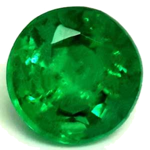 0.45 carat GREEN Round Smaragdas (1)