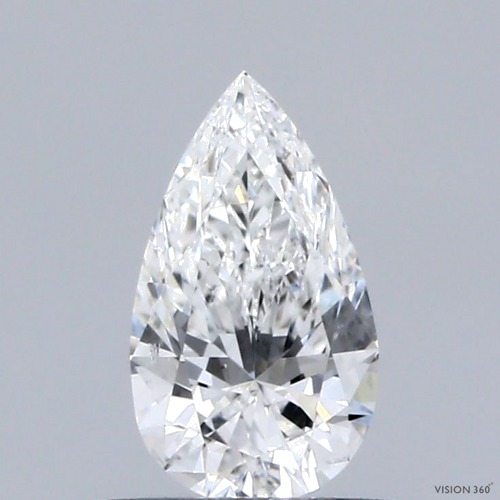 0.5 carat F-SI1 Natūralus Pear Deimantas (1)
