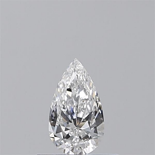 0.4 carat D-VVS2 Natūralus Pear Deimantas (1)