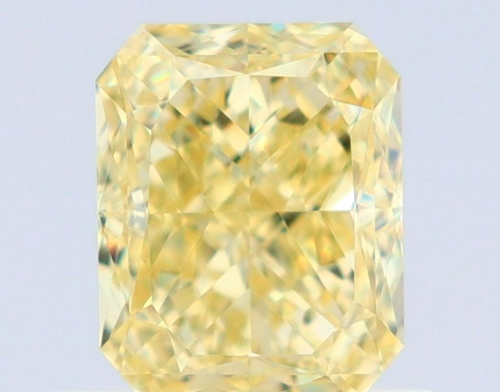 0.62 carat Fancy Intense Yellow-VS1 Natūralus Radiant Deimantas (1)