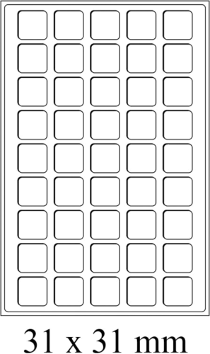 Monetų, medalių dėklai TAB Large - raudoni (4)