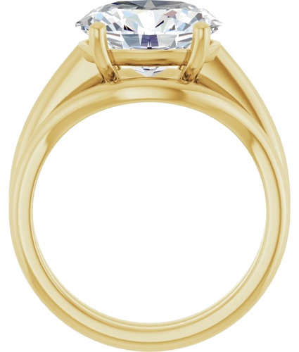 Sužadėtuvių Žiedas „Solitaire“ 14k yellow gold Oval 11mm x 9mm (7)