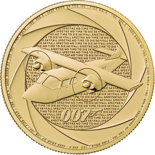 2026 Lielbritānija Džeimss Bonds 1 unces zelta monēta (1)
