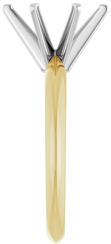 Sužadėtuvių Žiedas „Solitaire“ 585 Baltojo Ir Geltonojo Aukso Oval 10mm x 8mm (4)