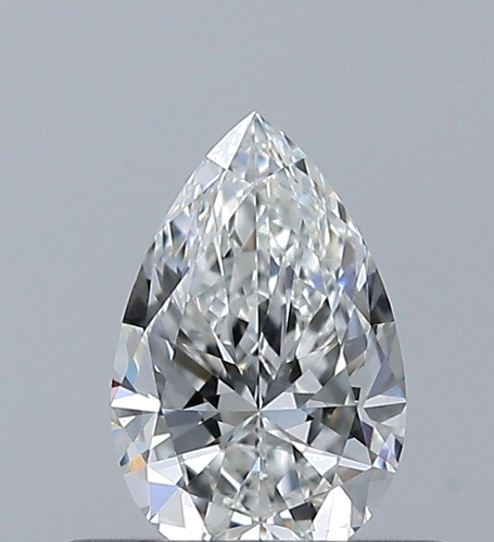 0.4 carat G-VVS1 Natūralus Pear Deimantas (1)