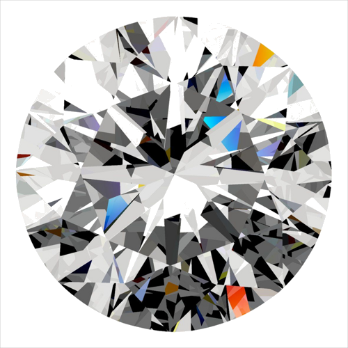 0.3 carat F-VS1 Excellent cut Natūralus Round Deimantas (1)