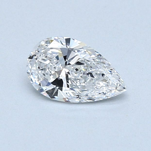 0.5 carat D-VS2 Natūralus Pear Deimantas (1)