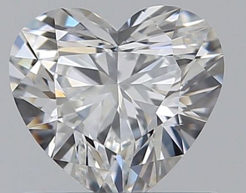 0.62 carat F-VVS1 Natūralus Heart Deimantas (1)