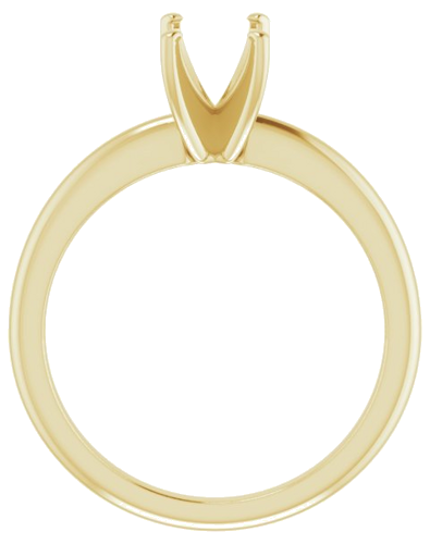 Sužadėtuvių Žiedas „Solitaire“ 585 Geltonojo Aukso Emerald 7mm x 5mm (2)