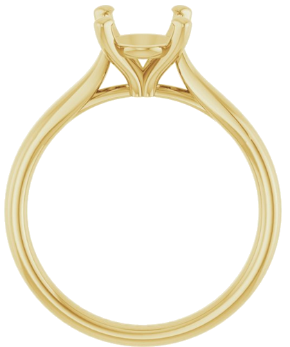 Sužadėtuvių Žiedas „Solitaire“ 585 Geltonojo Aukso Oval 9mm x 7mm (2)