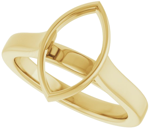 Sužadėtuvių Žiedas „Bezel-Set Solitaire“ 14k yellow gold Marquise 12.5mm x 6.5mm (5)