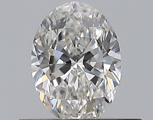0.42 carat F-VVS2 Natūralus Oval Deimantas (1)
