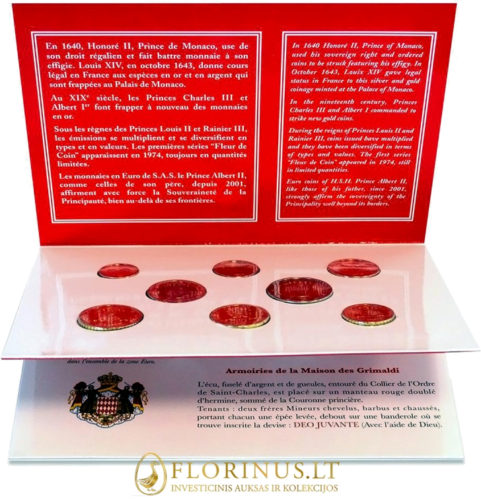 2017 Monaco BU Euro coin set (2)