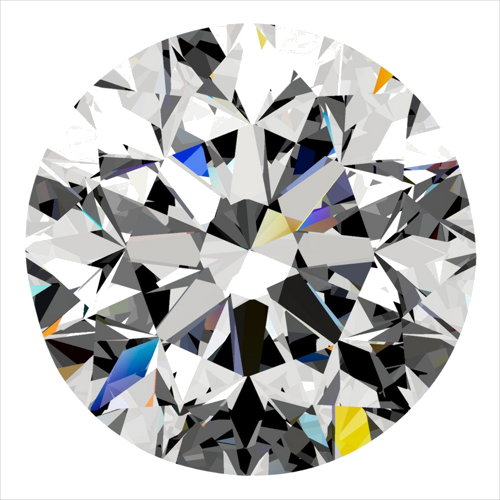 0.3 carat G-SI1 GD cut Natūralus Round Deimantas (1)