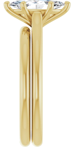 Sužadėtuvių Žiedas „Accented“ 10k yellow gold Marquise 10mm x 5mm (9)