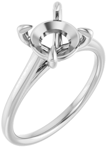 Sužadėtuvių Žiedas „Solitaire“ 950 Platinos Round 8.2mm (1)