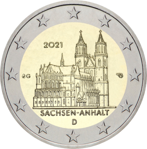 2021 Germany Saxony-Anhalt 2 euro coin (1)