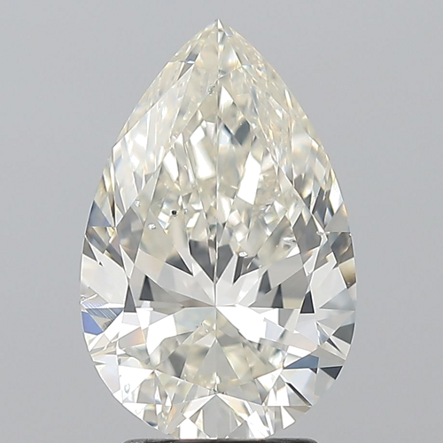 3.01 carat H-SI2 Natūralus Pear Deimantas (1)