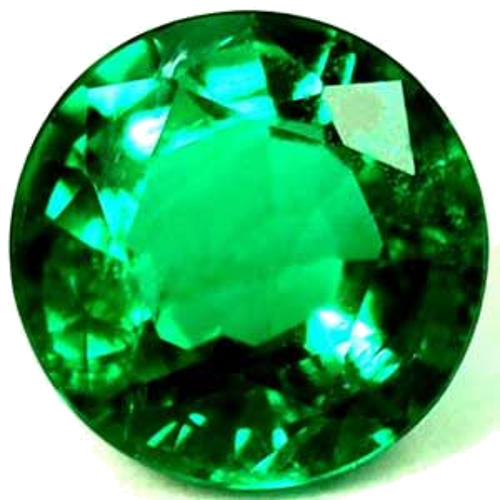 0.61 carat GREEN Round Smaragdas (1)