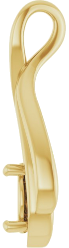 Pakabukas „Solitaire“ 14k yellow gold Round 7mm (3)