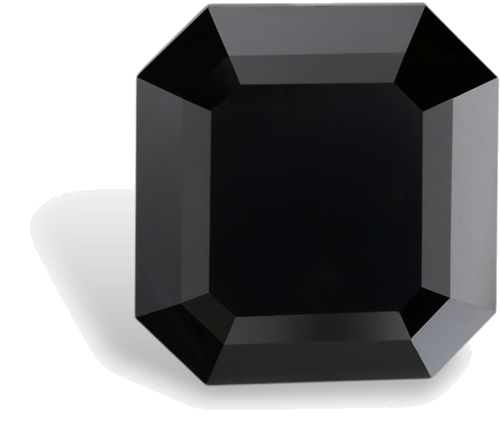 4.06 carat Fancy Black-VVS2 Natūralus Asscher Deimantas (1)