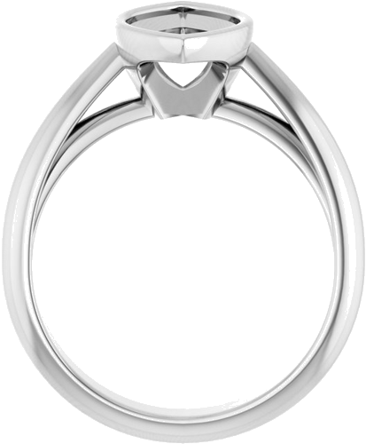 Sužadėtuvių Žiedas „Bezel-Set Solitaire“ 10k white gold Marquise 13mm x 6.5mm (2)