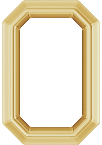 Pakabukas „Solitaire Slide“ 585 Geltonojo Aukso Emerald 5mm x 3mm (1)