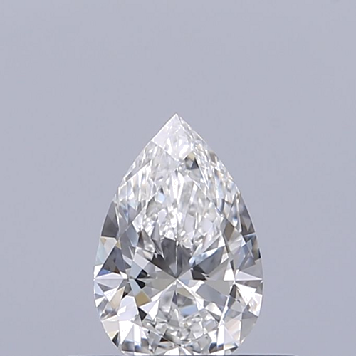 0.3 carat F-VVS1 Natūralus Pear Deimantas (1)