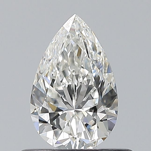 0.5 carat H-VS2 Natūralus Pear Deimantas (1)